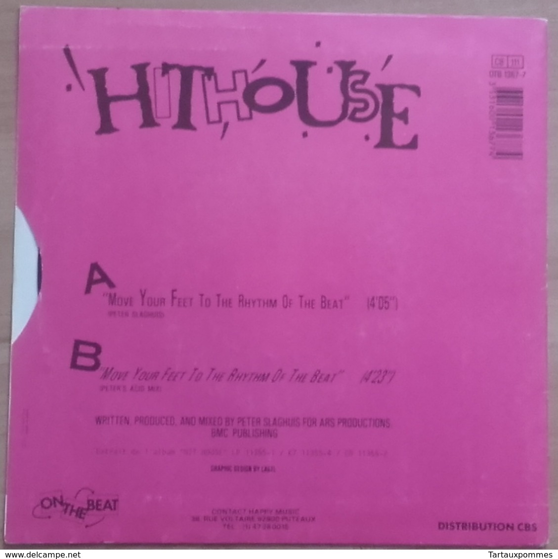 45T - Hithouse - Move Your Feet To Rythm Of The Beat - Compilaties