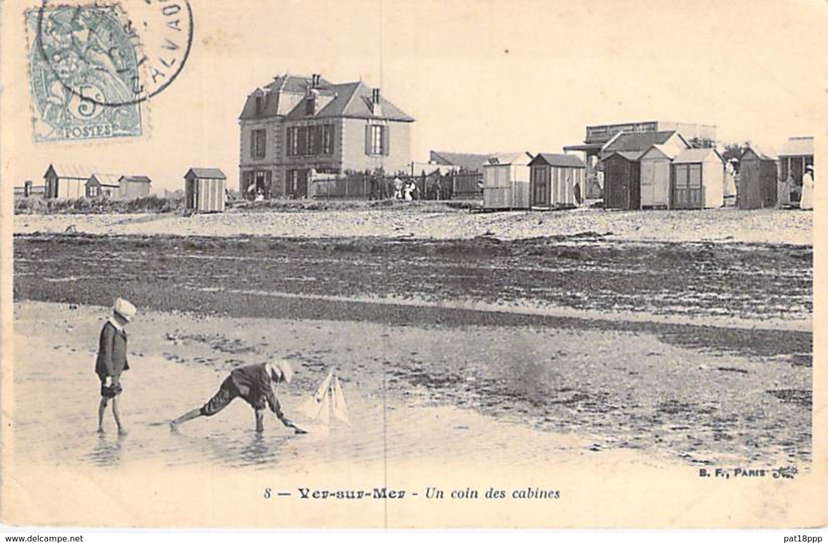 14 - VER Sur MER : Un Coin Des Cabines - CPA Village (1.600 Habitants) - Calvados - Autres & Non Classés