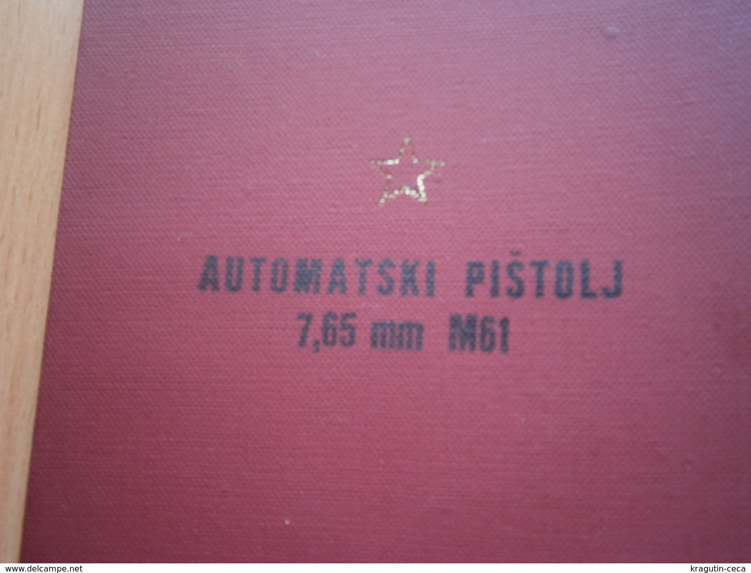 1978 YUGOSLAVIA ARMY JNA BOOK Automatic Submachine Gun M-61 M61 7,65 Mm 7,62 MACHINE GUN INSTRUCTIONS MILITARY - Autres & Non Classés