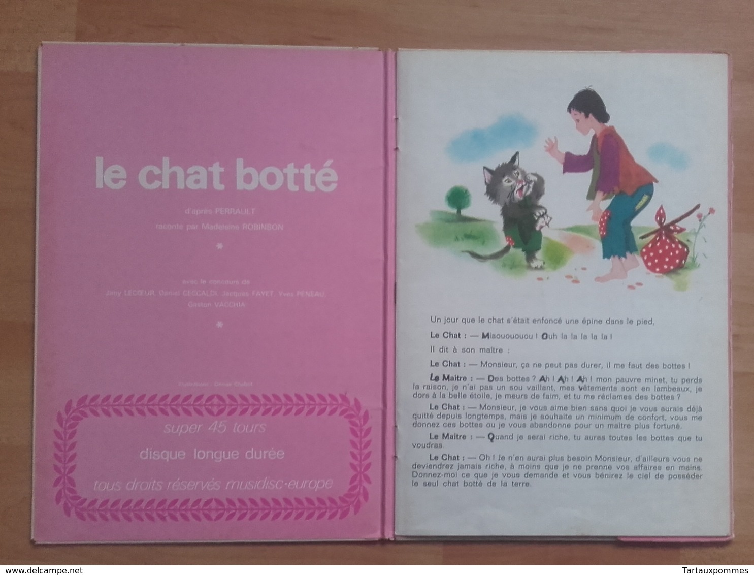 Super 45T - Le Chat Botté - Livre-disque - Spezialformate