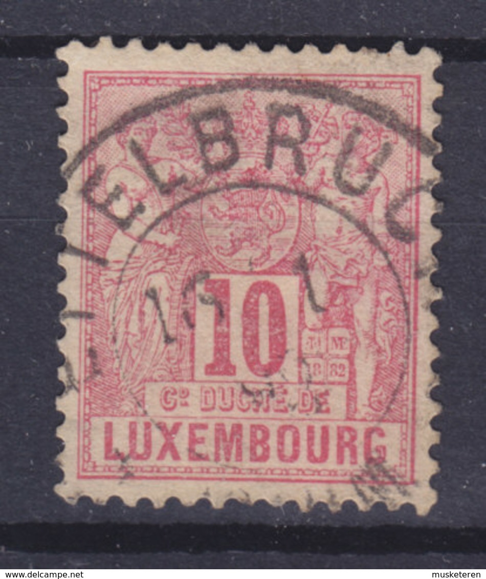 Luxembourg 1882 Mi. 49 D    10c. Allegorie Perf. 12½ Deluxe ETTELBRUCK Cancel !! - 1882 Allegorie