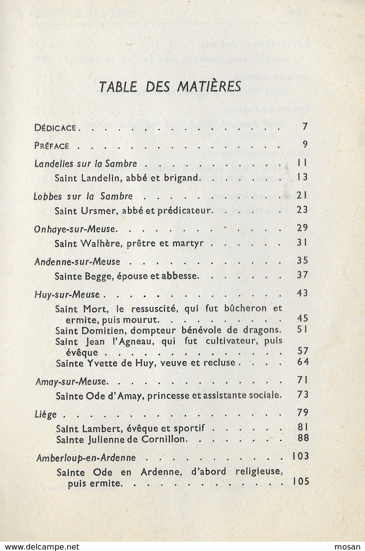 Saints Familiers De Wallonie. Jean Lefèvre. Casterman. Sambre, Meuse, Ardennes, Hesbaye Et Condroz - Belgique