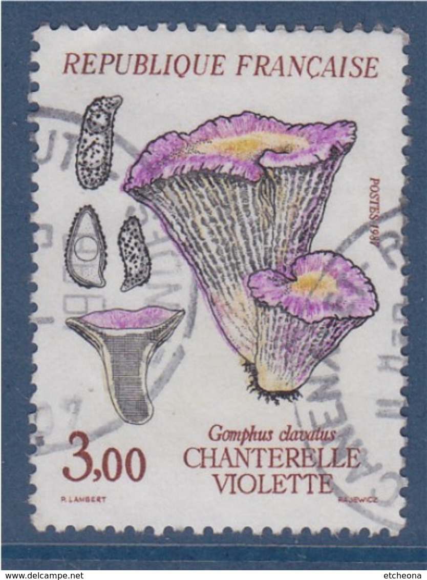 = Flore Et Faune De France, Champignon Chanterelle Violette, 3f00 N°2489 Oblitéré - Oblitérés