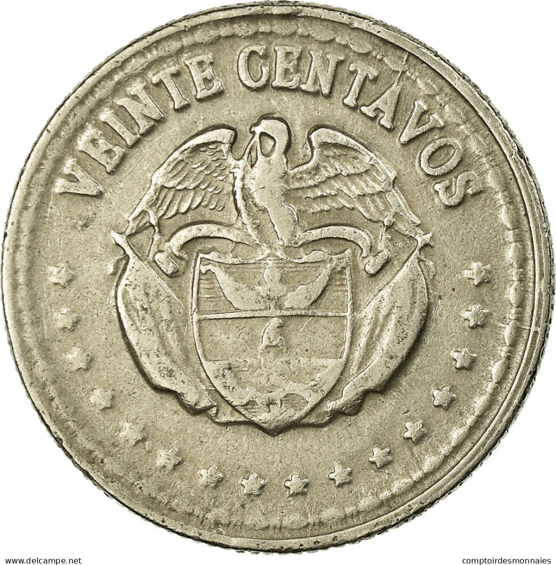 Monnaie, Colombie, 20 Centavos, 1959, TTB, Copper-nickel, KM:215.1 - Colombia
