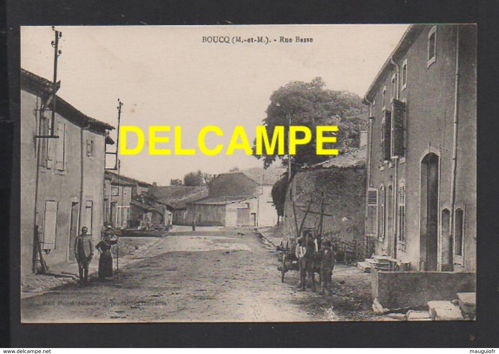 DD / 54 MEURTHE ET MOSELLE / BOUCQ / RUE BASSE / ANIMÉE - Andere & Zonder Classificatie