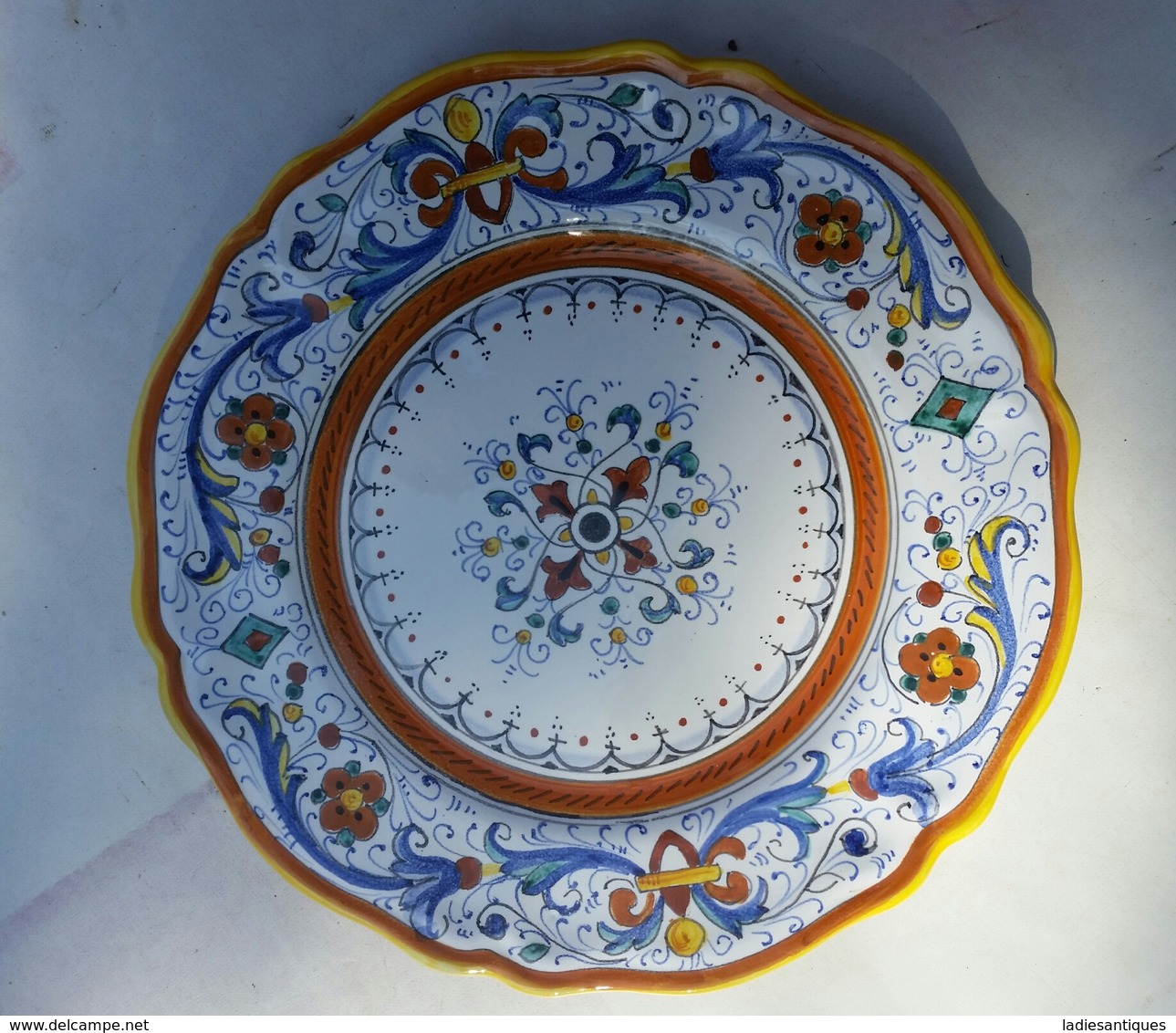 Deruta Plate - Bord - Assiette  - As 2190 - Deruta (ITA)