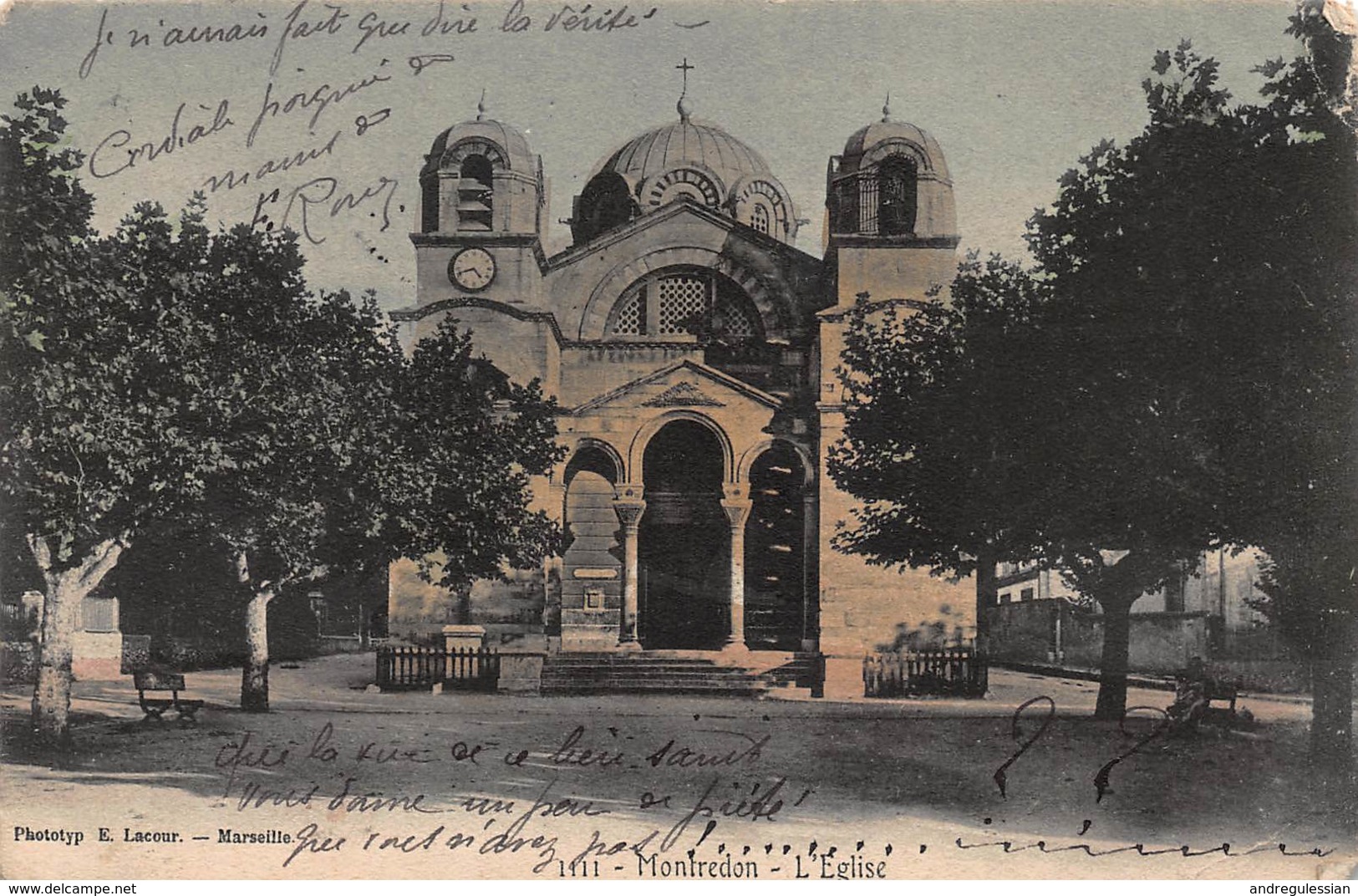 CPA Montredon - L' Eglise - Quatieri Sud, Mazarques, Bonneveine, Pointe Rouge, Calanques