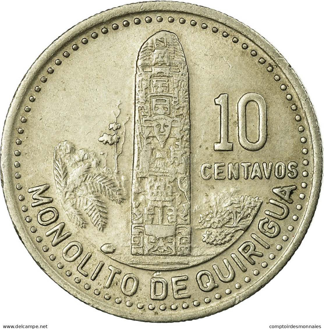 Monnaie, Guatemala, 10 Centavos, 1987, TB+, Copper-nickel, KM:277.5 - Guatemala