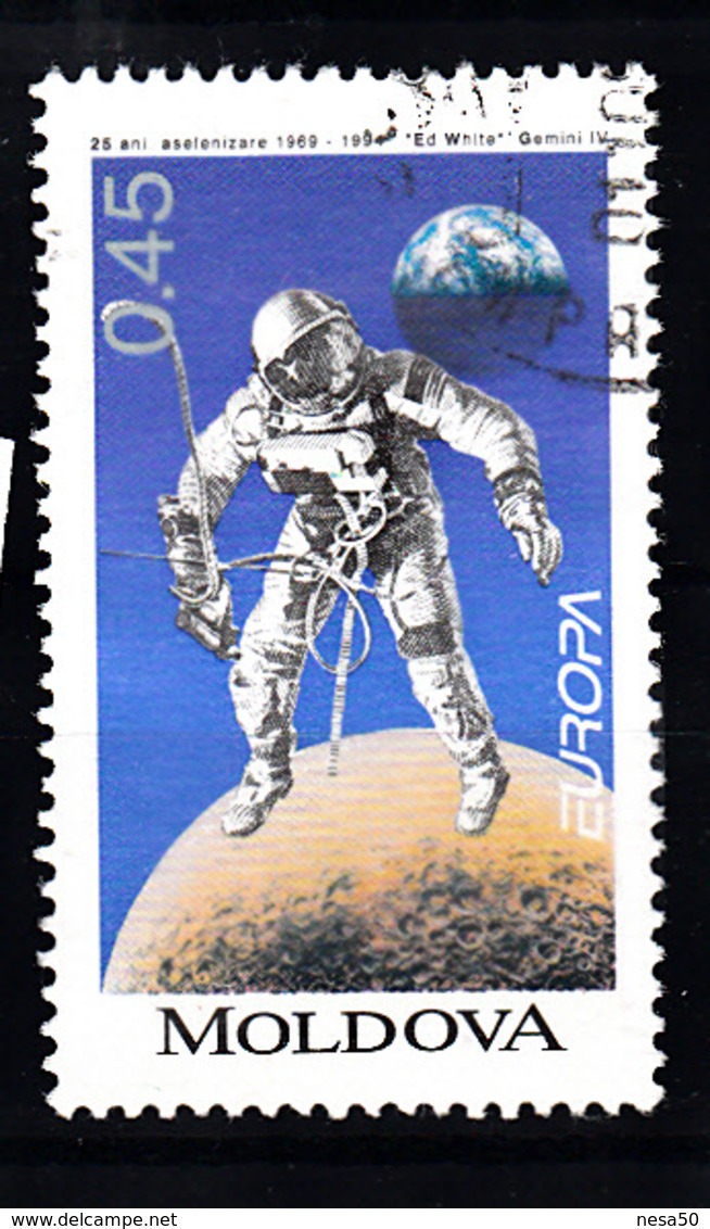 Moldavie 1994 Mi Nr  107 Europa, Space - Moldavië