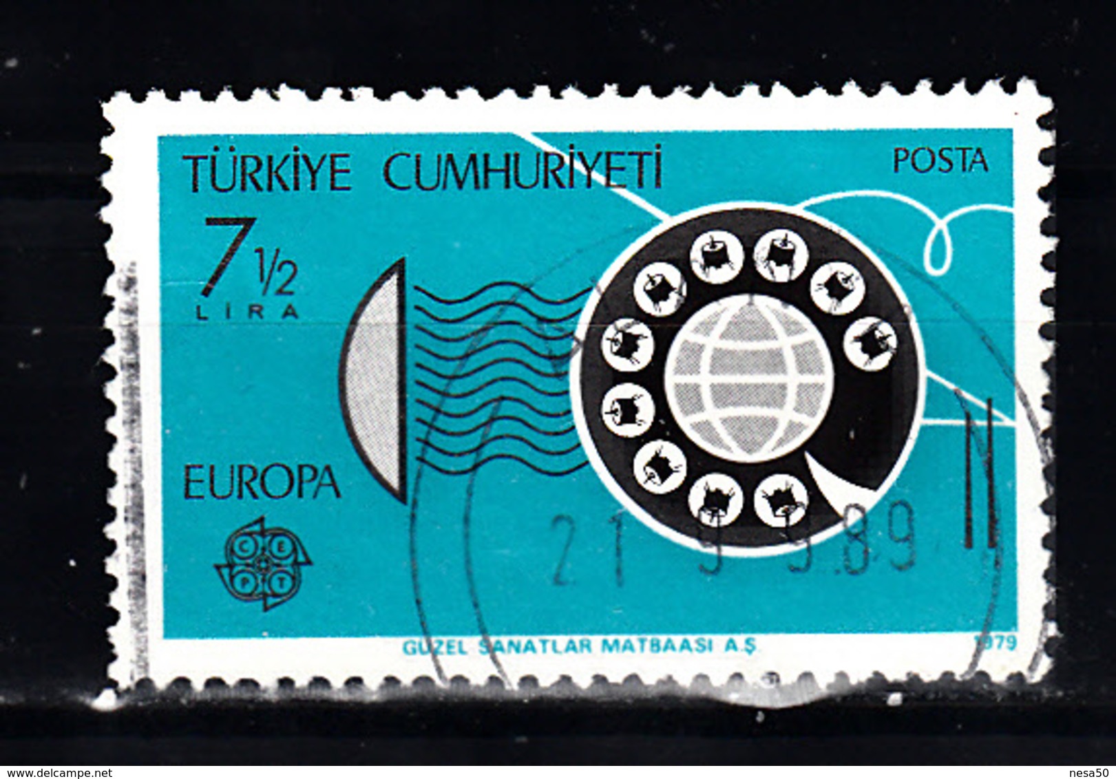Turkije 1979 Mi Nr 2479 Europa - Gebruikt