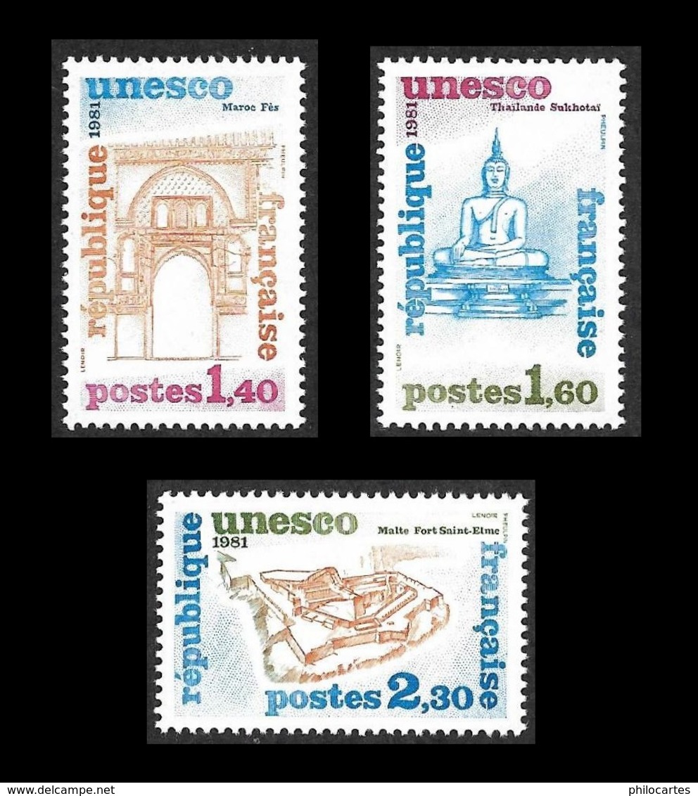 Service  68 - 69 - 70  -  Unesco - NEUFS** - Cote 2.60e - Mint/Hinged