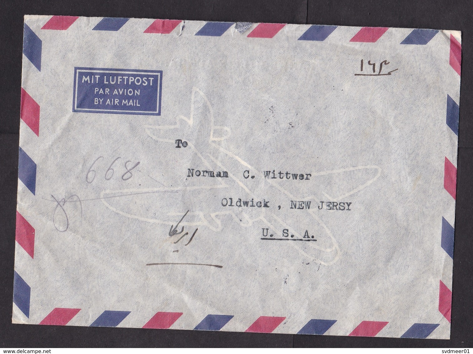 Afghanistan: Airmail Cover To USA, 1962, 4 Stamps, King, Horse Game, Sent By Bank, Rare Real Use (minor Damage) - Afghanistan