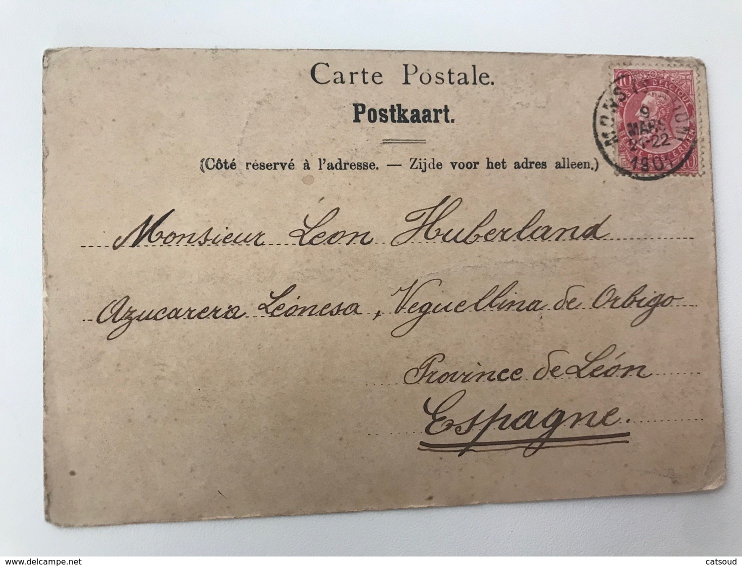 Carte Postale Ancienne (1901)  MONS Athénée Royal De Mons - Pensionnat - Mons