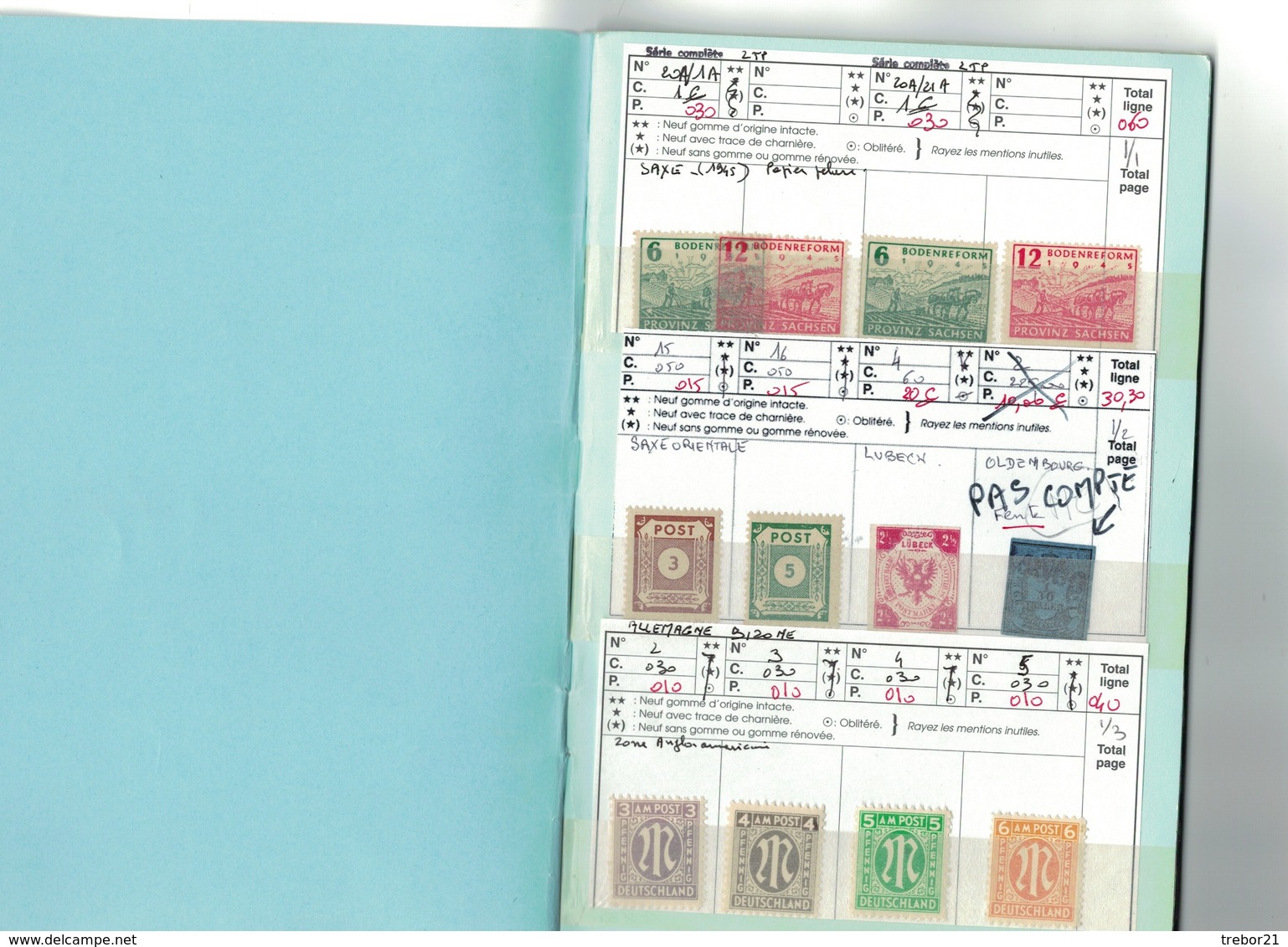 ALLEMAGNE - Trois carnets - 27 Scans.