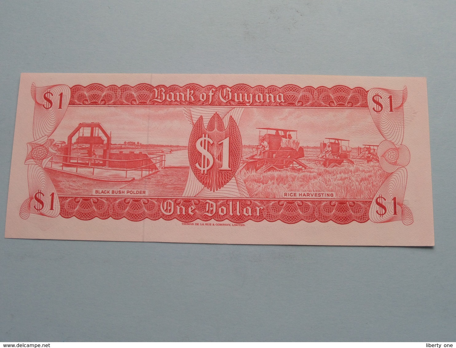 ONE DOLLAR $ ( B/23 376716 ) Bank Of GUYANA ( For Grade, Please See Photo ) ! - Guyana