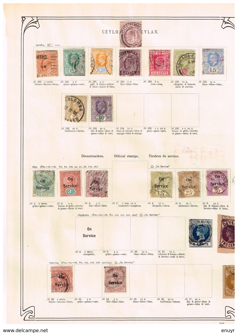Ceylan Ceylon ancienne collection, Altsammlung, old collection, oude verzameling