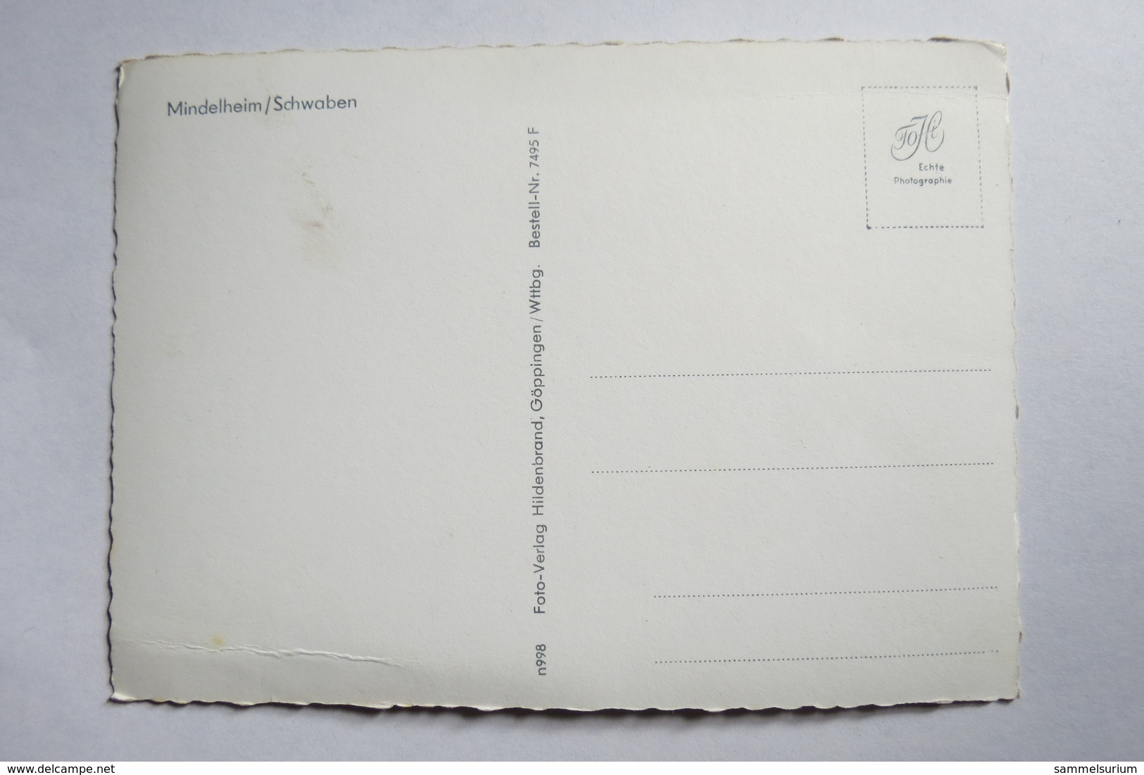 (11/2/95) Postkarte/AK "Mindelheim/Schwaben" Schloß - Mindelheim