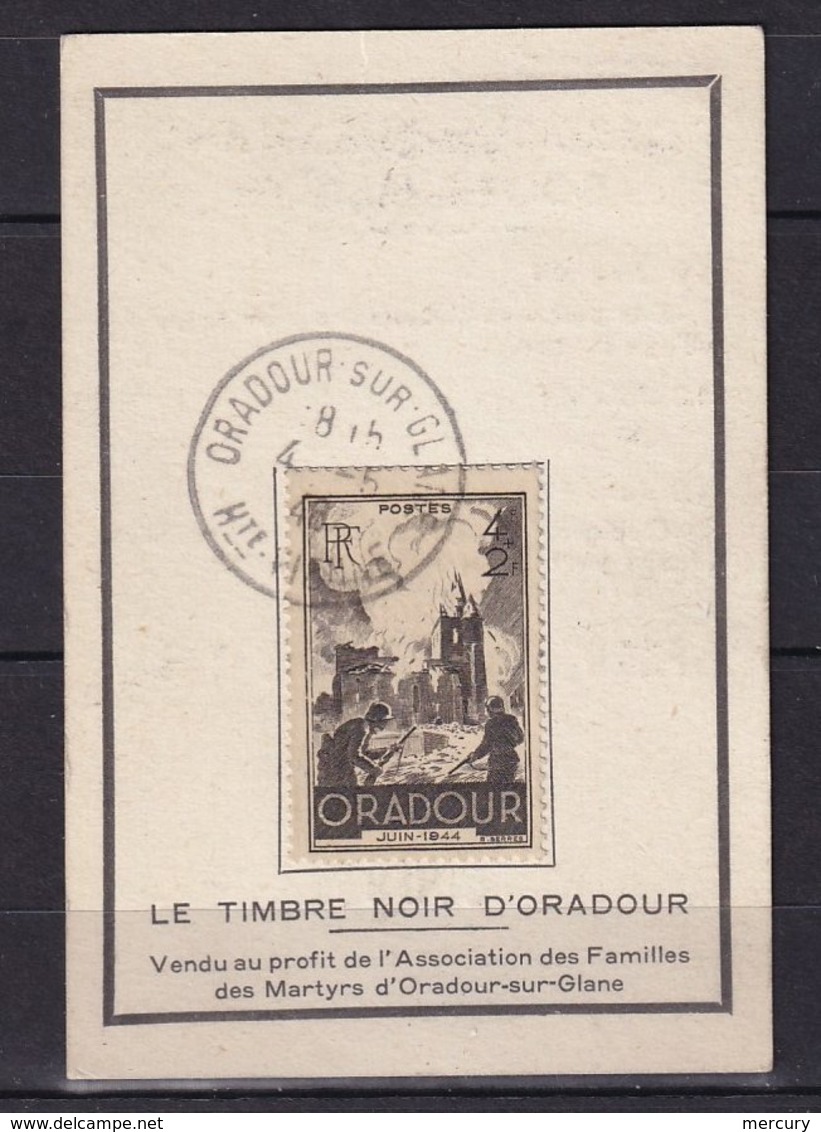 FRANCE - ORADOUR - Document Souvenir - Lettres & Documents