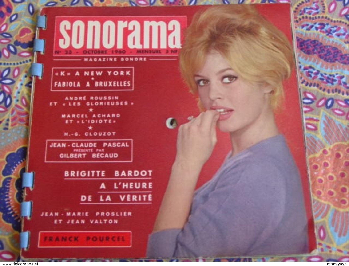 Album SONORAMA 23-Oct 1960: B.Bardot ,musique Du Film "La Vérité ",J.C.Pascal ,Bécaud .. - Spezialformate