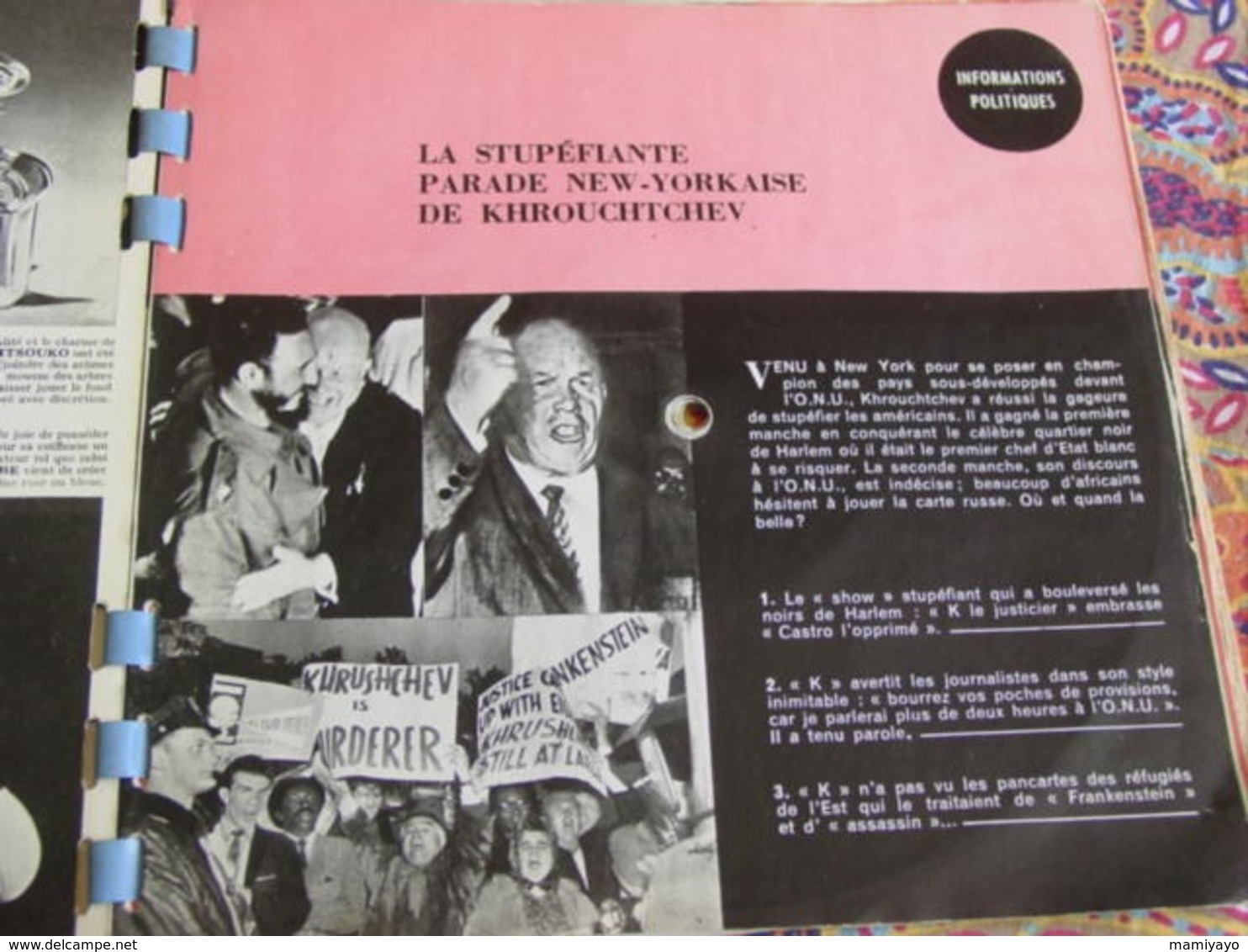 Album SONORAMA 23-Oct 1960: B.Bardot ,musique Du Film "La Vérité ",J.C.Pascal ,Bécaud .. - Special Formats