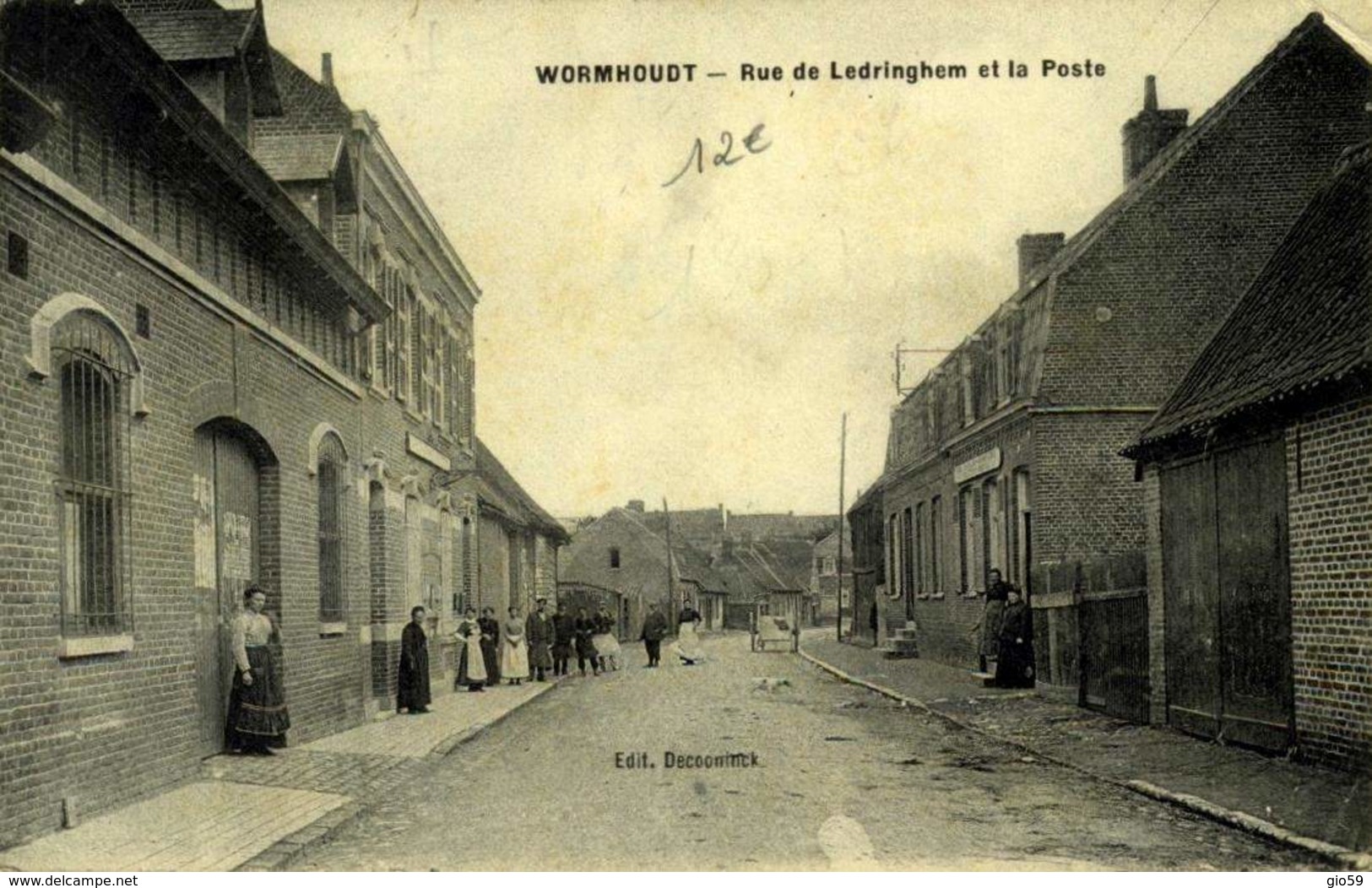 59 WORMHOUT RUE DE LEDRINGHEM ET LA POSTE / A 550 - Wormhout