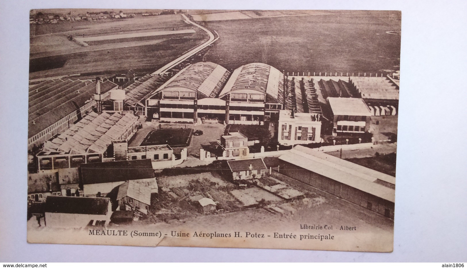 Carte Postale (Y3 ) Ancienne De Meaulte , Usine Aéroplanes , Entrée Princiale - Meaulte