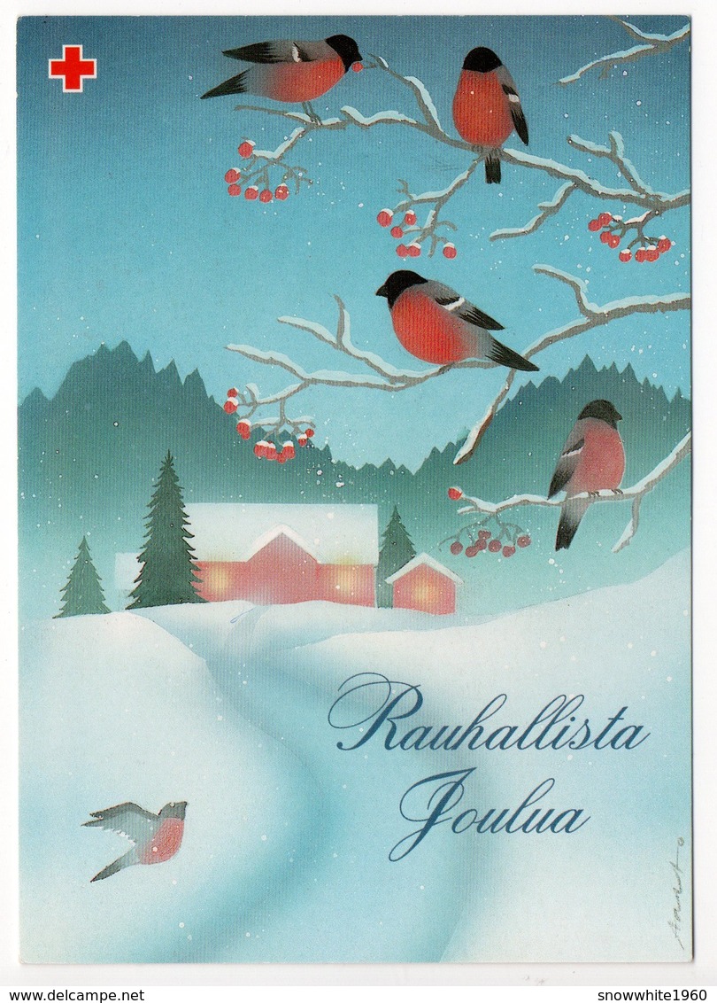 Postal Stationery RED CROSS - FINLAND - Postage Paid - 2000 - BIRDS / BULLFINCHES - Postal Stationery