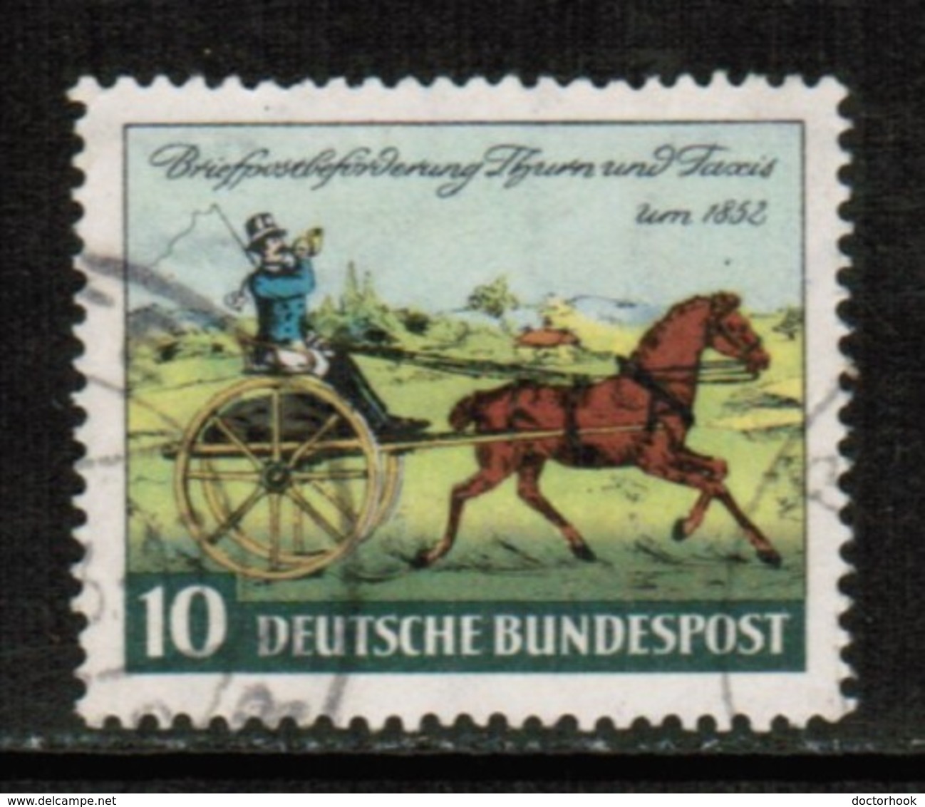 GERMANY  Mi # 160---Scott # 692---Ivert # 47 VF USED  (Stamp Scan # 529) - Used Stamps