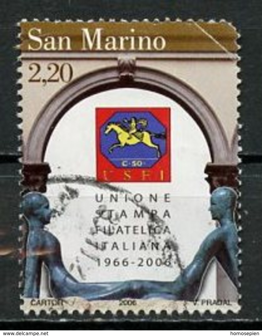 Saint Marin - San Marino 2006 Y&T N°2066 - Michel N°2271 (o) - 2,20l Union De La Presse Philatélique - Oblitérés