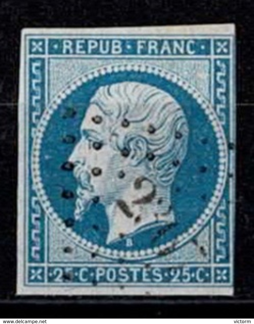 France Louis-Napoléon, 1852 YT N°10 - Obl. - 1852 Louis-Napoléon