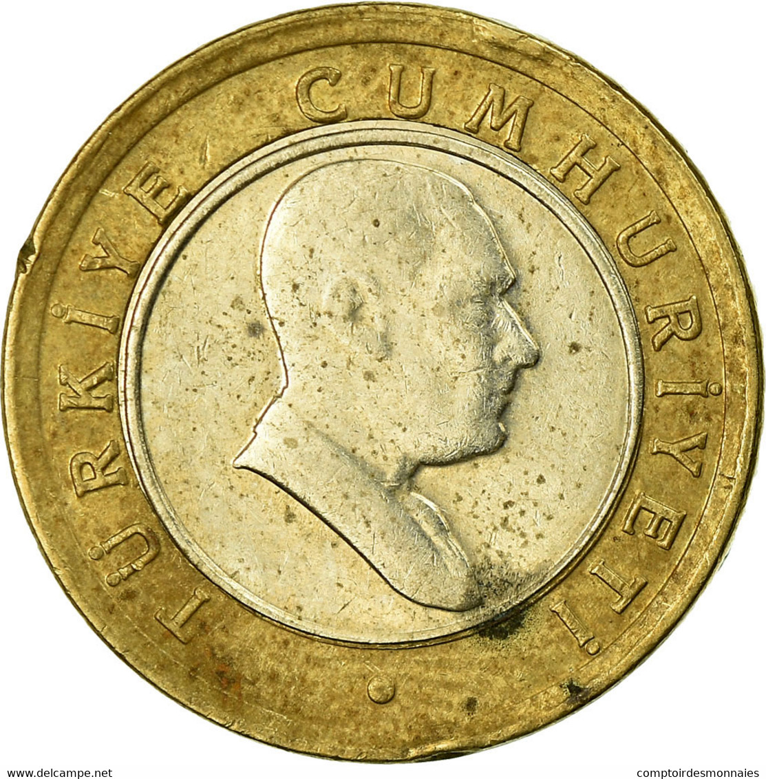 Monnaie, Turquie, 50 New Kurus, 2005, Istanbul, TB, Bi-Metallic, KM:1168 - Turquie