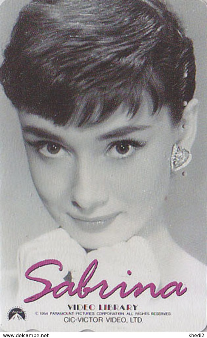 RARE Télécarte Japon / 110-016 - Film Cinéma - AUDREY HEPBURN / SABRINA - Japan Movie Phonecard - Kino TK - 11567 - Cinéma