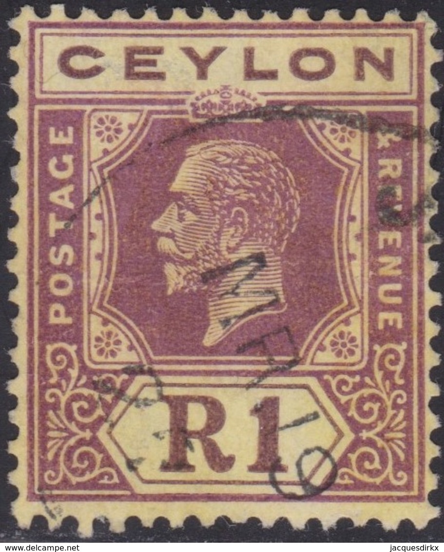 Ceylon    .   SG  .     354a        .       O     .   Cancelled        .   /    .  Gebruikt - Ceylon (...-1947)