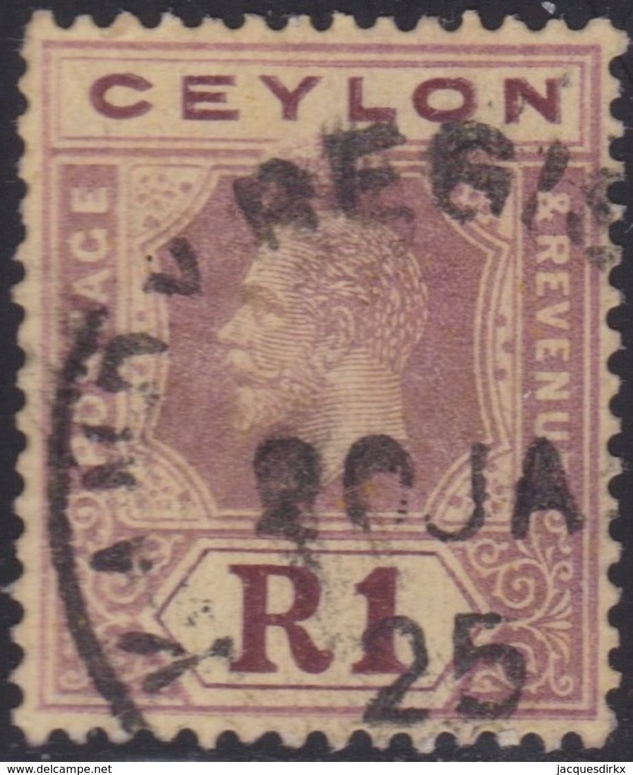 Ceylon    .   SG  .     354         .       O     .   Cancelled        .   /    .  Gebruikt - Ceylon (...-1947)