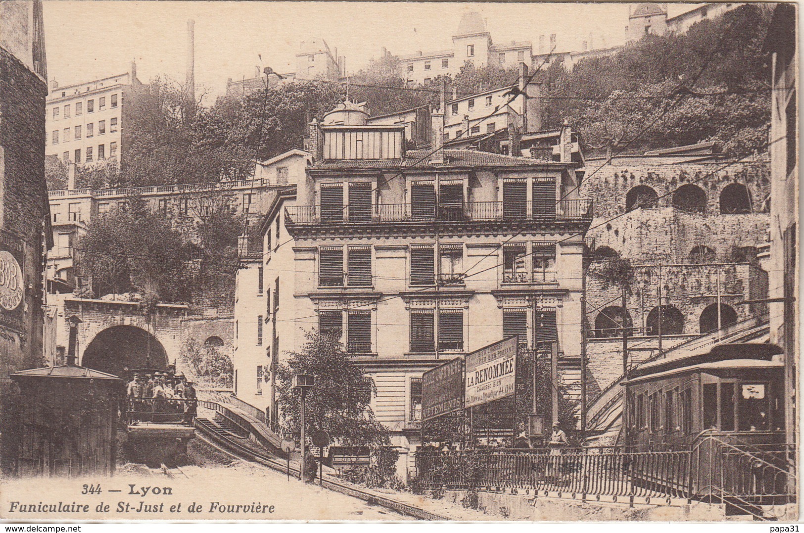 LYON - Funiculaire De St Just Et De Fourvière - Autres & Non Classés