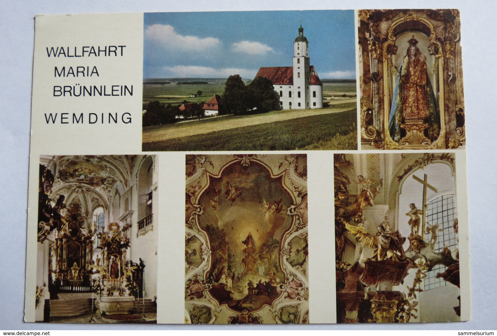 (11/3/8) Postkarte/AK "Wemding" Wallfahrtskirche Maria Brünnlein, Mehrbildkarte Mit 5 Ansichten - Wemding