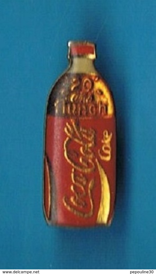 PIN'S //  ** 20 ANS FLUNCH / BOUTEILLE COCA COLA ** . (LTO ©) - Coca-Cola