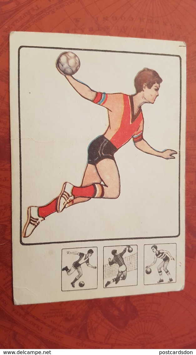 Soviet Union  - OLD USSR Postcard -1980s Handball - Handball