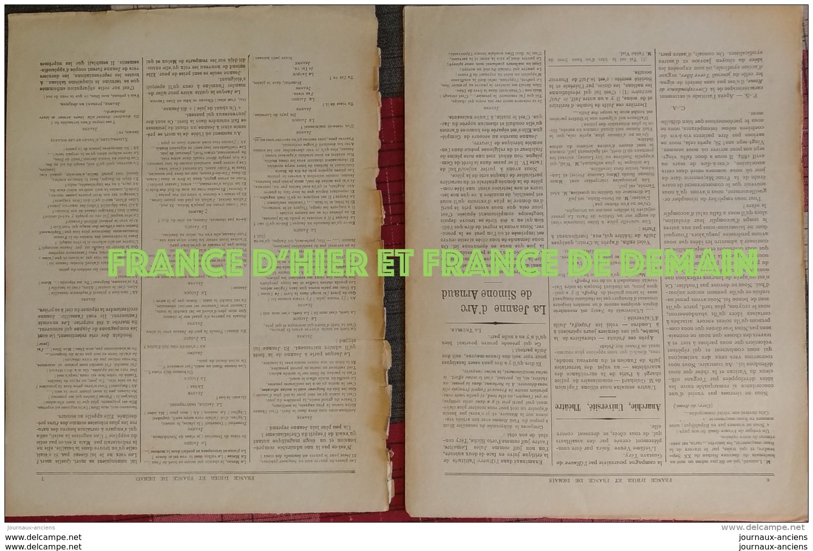 1911 LES CHEMINS DE FER DE L'ETAT = CARICATURE RISLY = LA FRANCE D'HIER ET FRANCE DE DEMAIN
