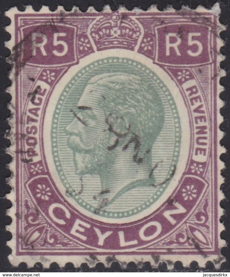 Ceylon    .   SG  .     365     .       O     .   Cancelled        .   /    .  Gebruikt - Ceylon (...-1947)