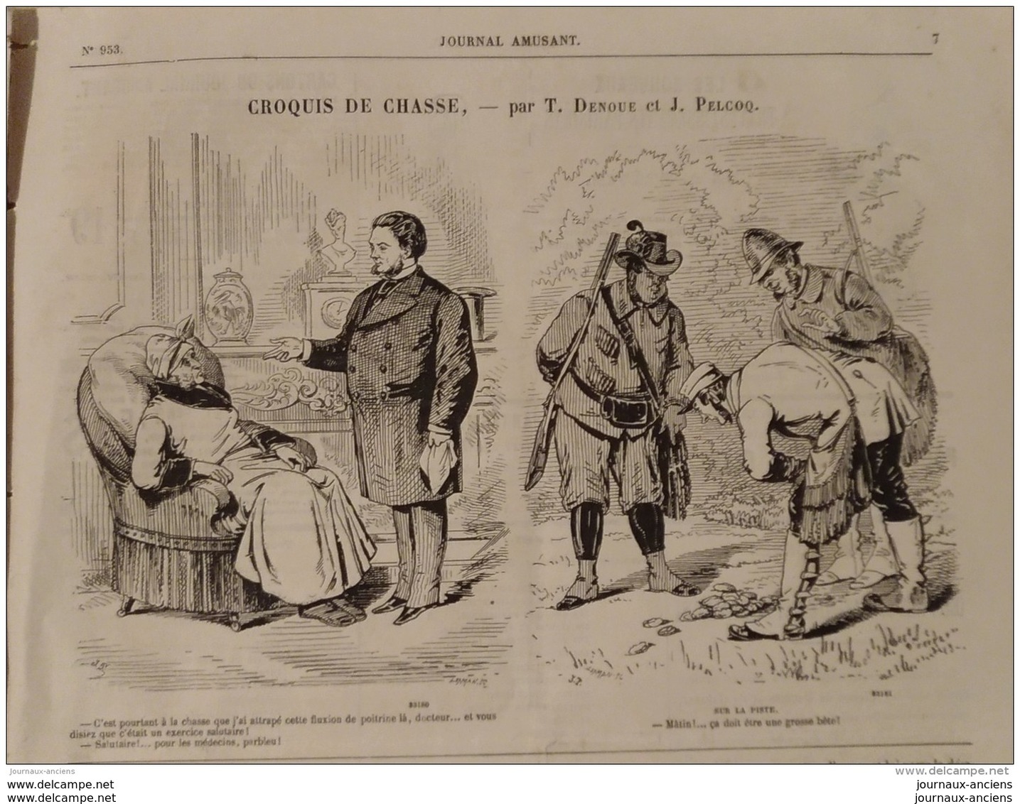 1874 LE GROENLAND AU JARDIN D'ACCLIMATATION Par RANDON - THEATRE BOUFFES PARISIENS - LE JOURNAL AMUSANT