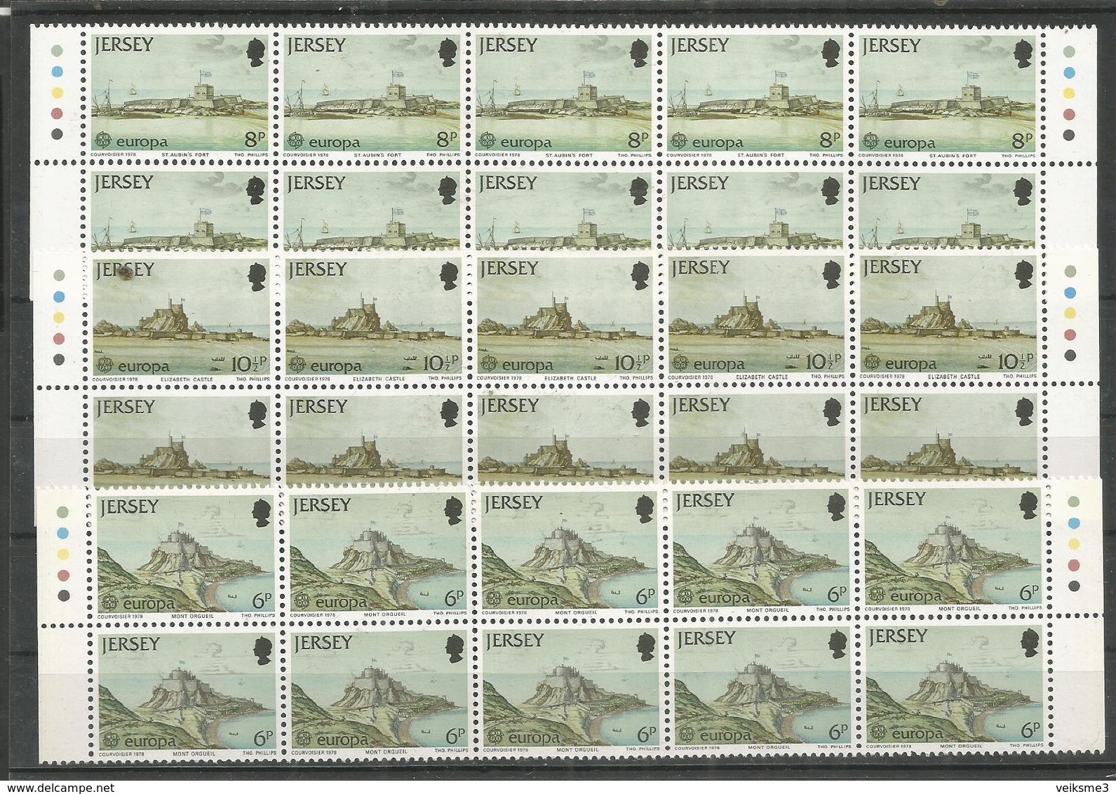 10x JERSEY - MNH - Europa - CEPT -  Architecture - 1978 - 1978