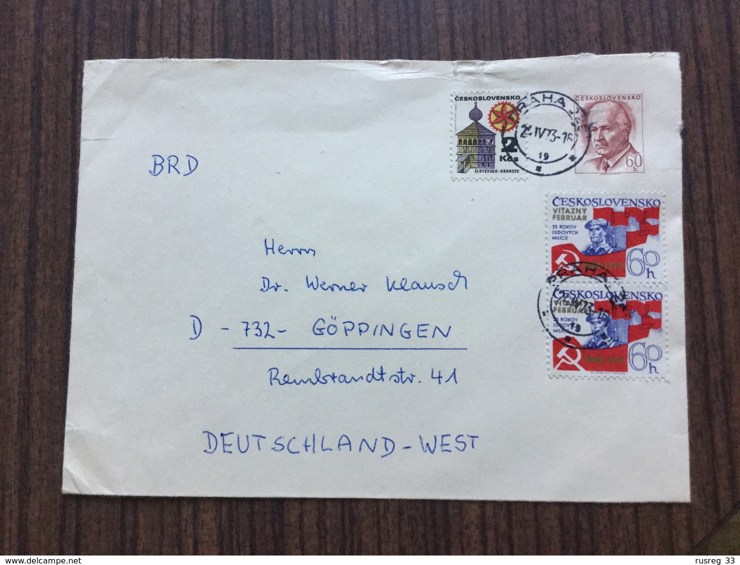 GÄ37417 Tschechoslowakei Ganzsache Stationery Entier Postal U 25B - Cartoline Postali