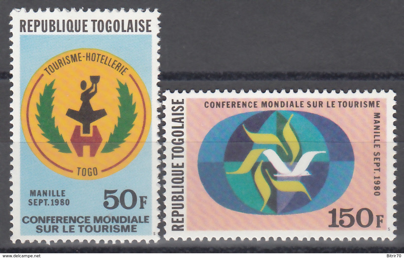 1979  Yvert Nº 995 / 996  MNH, Conferencia Mundial De Turismo. - Togo (1960-...)