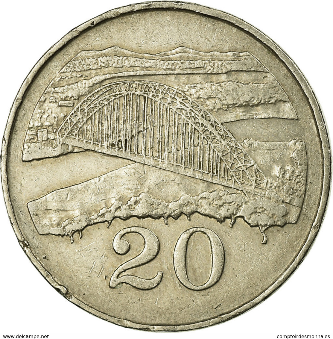 Monnaie, Zimbabwe, 20 Cents, 1980, TB+, Copper-nickel, KM:4 - Zimbabwe