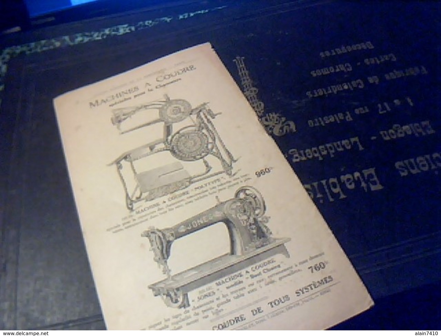 Vieux Papier  Publicité Catalogue Grands Magasins De  La Samaritaine    Machines à Coudre   Et A écrire 15 Pages - Reclame