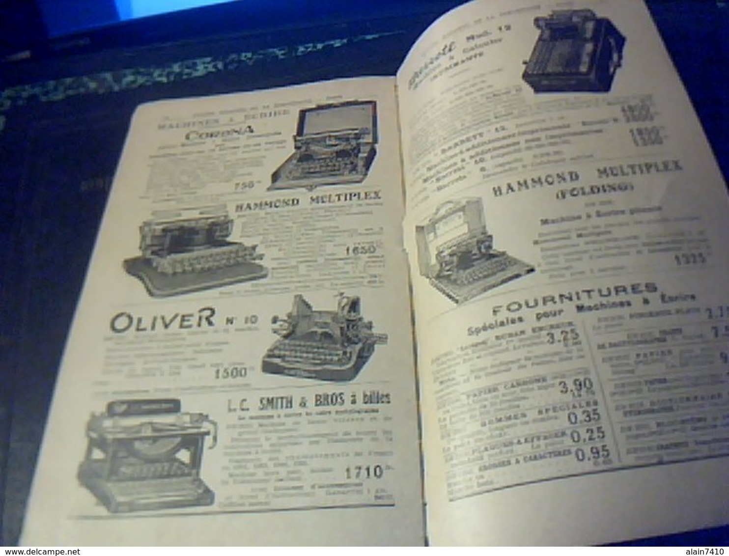 Vieux Papier  Publicité Catalogue Grands Magasins De  La Samaritaine    Machines à Coudre   Et A écrire 15 Pages - Reclame
