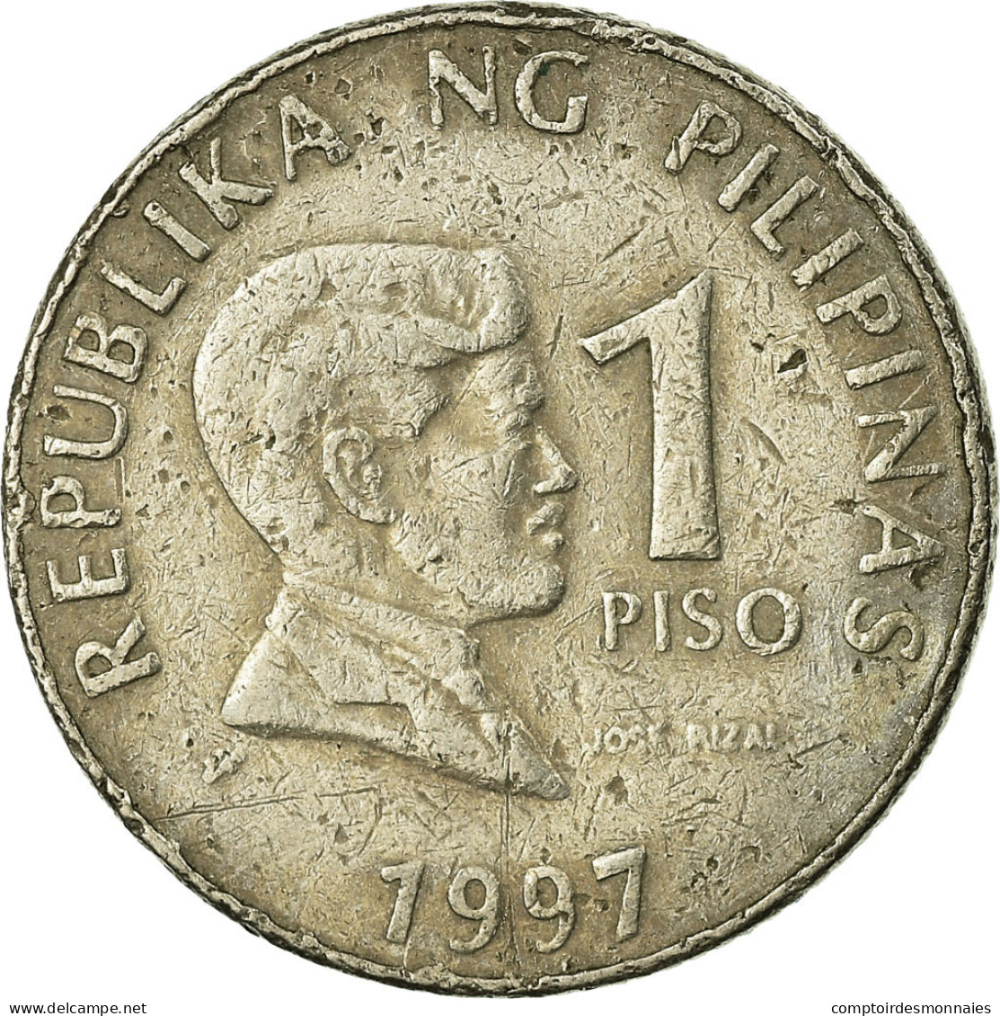 Monnaie, Philippines, Piso, 1997, TB+, Copper-nickel, KM:269 - Philippines