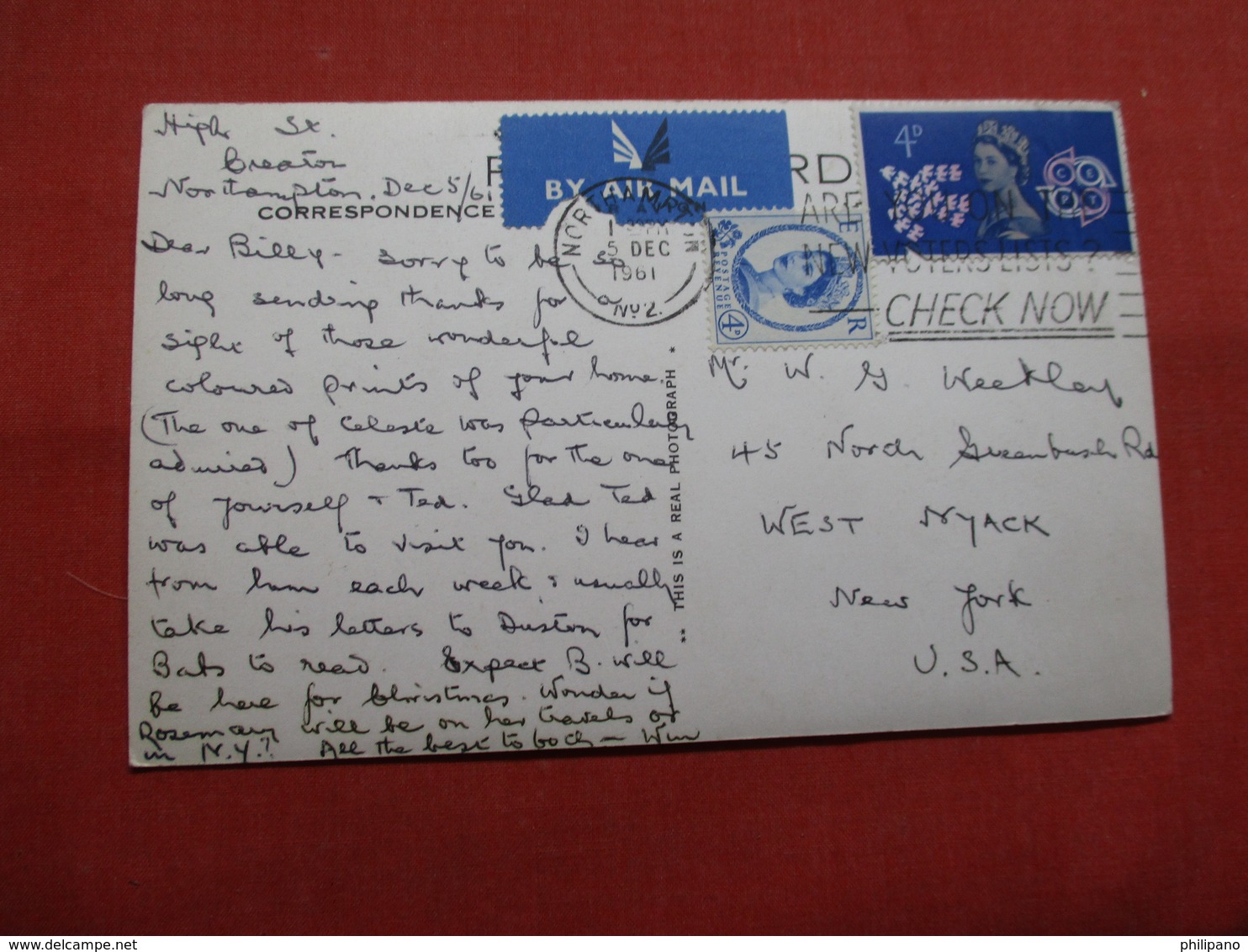 Greetings From Creaton   Has Stamp & Cancel     -ref    3574 - Northamptonshire