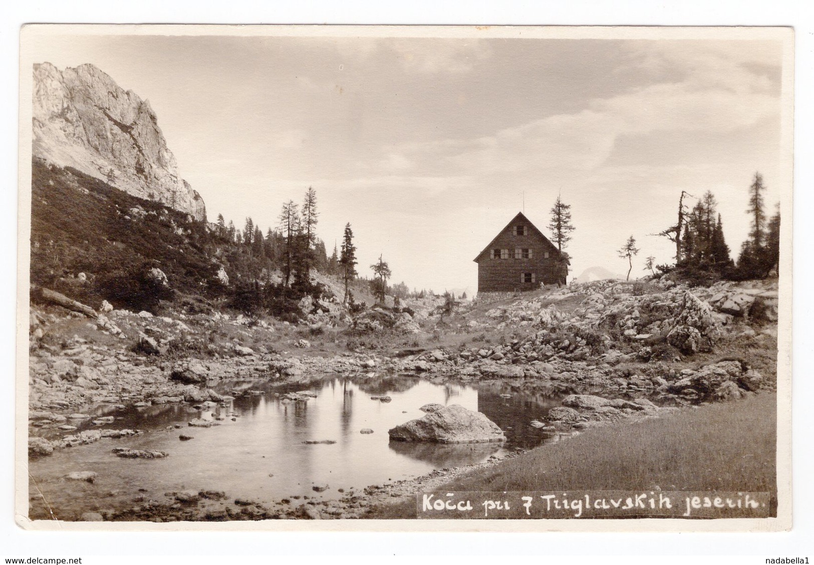 1928 YUGOSLAVIA, SLOVENIA, TRIGLAV LAKES, TPO BOH. BISTRICA -  LJUBLJANA  NO 72, ILLUSTRATED POSTCARD, USED - Jugoslawien